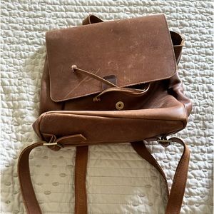 Able leather backpack